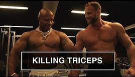 KILLING TRICEPS | Profi Workout mit IFBB Athlet Patrick Hunt | Mit POSING