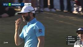 Adam hadwin makes birdie on no 17 at the american express