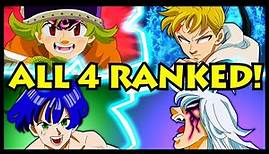 All 4 Knights of Apocalypse RANKED from Weakest to Strongest! Seven Deadly Sins / 4KOTA SDS New Gen