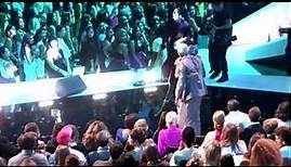 Chris Brown Greets Rihanna At The MTV 2012 Video Music Awards
