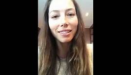 Jessica Biel - Facebook Live for The Sinner (August 23, 2017)