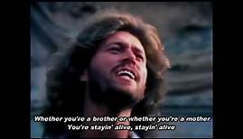 Bee Gees - Stayin' Alive (Lyrics)