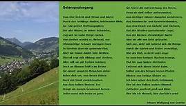 Johann Wolfgang von Goethe - Osterspaziergang - Deutsche Lyrik