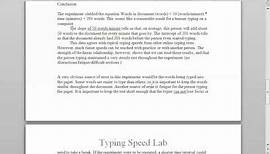 1.1 How to write a lab report