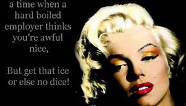 Marilyn Monroe - Diamonds Are A Girl's Best Friend Lyrics