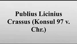 Publius Licinius Crassus (Konsul 97 v. Chr.)