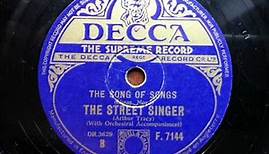 ARTHUR TRACY (THE STREET SINGER) - The Song Of Songs