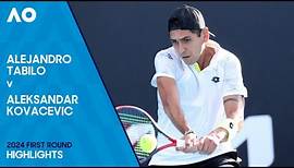 Alejandro Tabilo v Aleksandar Kovacevic Highlights | Australian Open 2024 First Round