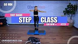 FAST PACED BASIC Step Aerobics | Easy-to-Follow Workout at 138-144 BPM #223"
