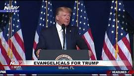 "One GLORIOUS nation under God" - FULL President Trump speech at Evangelical event