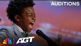 D'Corey Johnson: 11-Year-Old Covers "Open Arms" By Journey | Auditions | AGT 2023