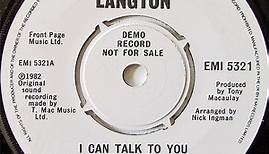 Diane Langton - I Can Talk To You