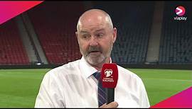 Scotland manager Steve Clarke speaks after leading his side to four wins from four in qualifying