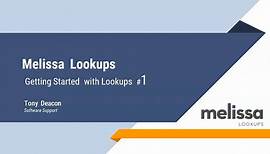 Getting Started With Melissa Lookups