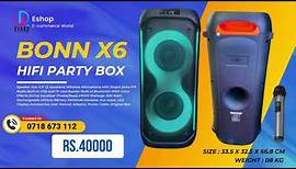 BONN X6 HIFI PARTY BOX Bluetooth Speakers