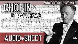 Chopin - 51 Mazurkas (Audio+Sheet) [Rubinstein, 1938-39]