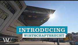 Introducing Wirtschaftsrecht - Masterprogramme der WU Wien