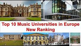 Top 10 Music Universities in Europe New Ranking | New England Conservatory