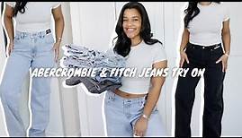 ABERCROMBIE & FITCH DENIM JEANS HAUL + TRY ON | SIZE UK 14 | 2024 | Oriana White