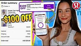 How I saved $100 using this Lululemon Discount Code and got FREE CLOTHES... 🛍️ Lululemon Promo Code!