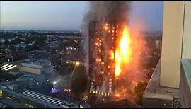 Hochhausbrand in London: Anwohnerin filmte Inferno aus Nachbarhochhaus | DER SPIEGEL