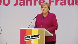 Merkel und Giffey zu 100 Jahren Frauenwahlrecht