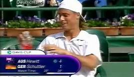 Rainer Schüttler vs Lleyton Hewitt - Davis Cup (2000) QF - AUS vs GER