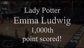 Emma Ludwig's 1000th Point
