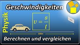 Geschwindigkeit - Physik - www.mathe-physik-technik.de