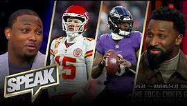 Do Lamar-Ravens or Mahomes-Chiefs have the edge at QB, head coach, offense, defense? | NFL | SPEAK