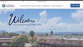 Kapiʻolani Community College : Select Programs