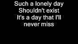 System of a Down Lonely Day + lyrics