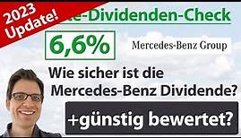 Mercedes-Benz Group (Daimler) Aktienanalyse 2023: Wie sicher ist die Dividende? Jetzt günstig?