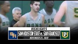 Sam Houston State vs. San Francisco Basketball Highlights (2019-20) | Stadium