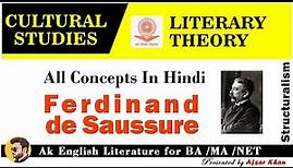 Ferdinand de Saussure | Ferdinand de Saussure In Culture Study | Ferdinand de Saussure All concepts