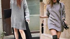 Cute Dresses For Women - 20 Style Tips On How To Wear A Sweater Dress This Winter