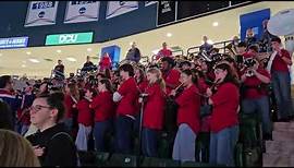 Natick High School Band plays Star Spangled Banner at UMass Lowell 2024
