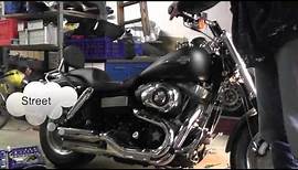 Hohmann verstellbare Auspuff presented by Kern Kundenvideo Harley Davidson Dyna Fat Bob
