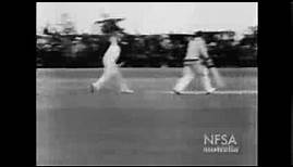 Rare footage of cricket legend Sir Donald Bradman in Toronto (1932)