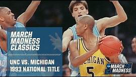 UNC vs. Michigan: 1993 National Championship | FULL GAME