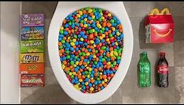 Experiment M&Ms vs Coca Cola, Candy, Chocolate, Sprite, Fanta, Skittles