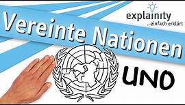 Vereinte Nationen (UNO) einfach erklärt (explainity® Erklärvideo)