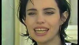 Beatrice Dalle 1989 05 20 Interview in Cannes @ Cannes 89