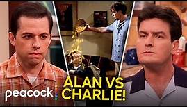 Two and a Half Men | 12 Minutes of Charlie & Alan’s Biggest Fights