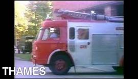 Fire Brigade being called out | Fire Station | vintage Fire Engine | Seeing and Doing | 1975
