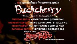 Buckcherry Australian Tour 2024 - Tickets on sale NOW!!