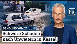 Schwere Schäden nach Unwetter in Kassel | hessenschau vom 23.06.2023