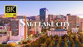 Capital of Utah, Salt Lake City 🇺🇸 USA in 8K ULTRA HD 60FPS Video by Drone
