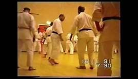 Terry O'Neill training the Torbay Karate Club 1991.