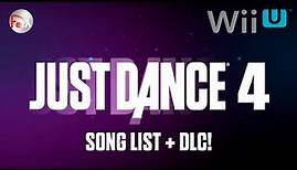 Just Dance 4 - Song List + DLC [Wii U]